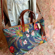 Load image into Gallery viewer, Atenti Tote Bags Atenti - Flora Buddy Carryall Tote Bag joeriaknits
