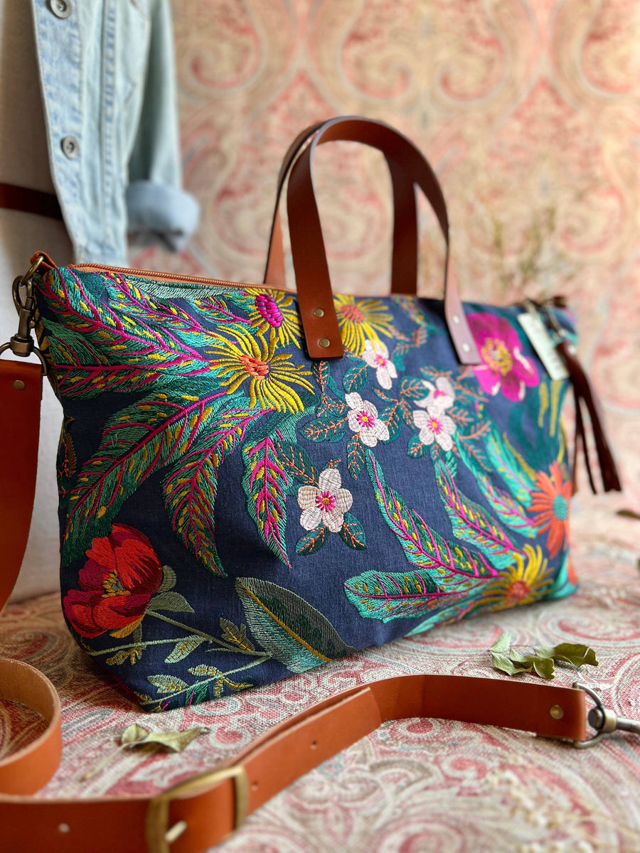 Atenti Tote Bags Atenti - Flora Buddy Carryall Tote Bag joeriaknits