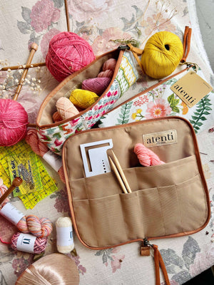 Atenti Crochet Hook Storage Atenti Florence Needle, Hook, and Tool Case joeriaknits