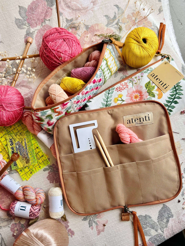Atenti Crochet Hook Storage Atenti Florence Needle, Hook, and Tool Case joeriaknits
