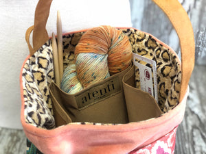 Atenti Tote Bags Atenti -  Le Tigre Tall Caddy Project Bag joeriaknits