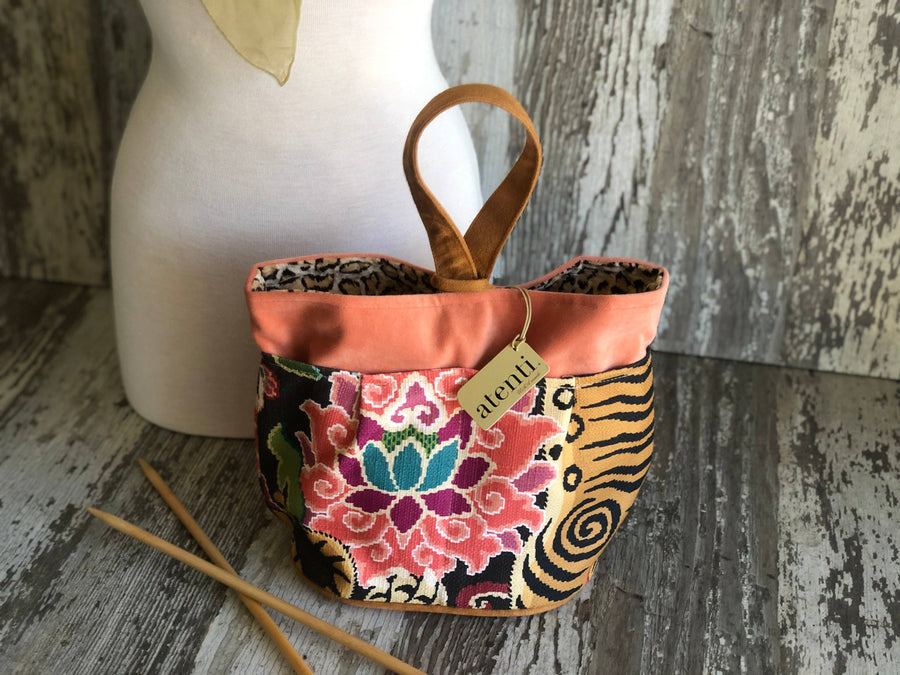 Atenti Tote Bags Atenti -  Le Tigre Tall Caddy Project Bag joeriaknits