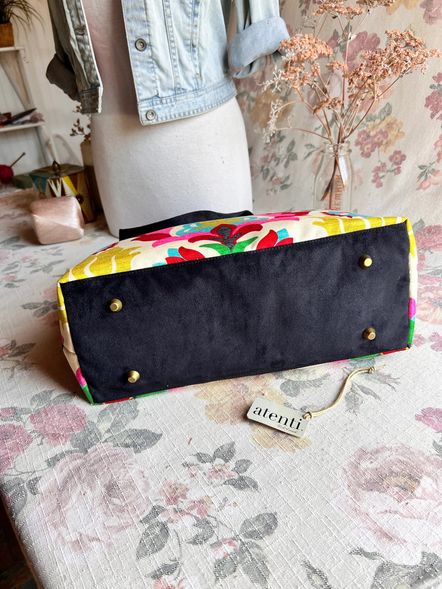 Atenti Tote Bags Atenti Santa Maria Satchel Tote Bag joeriaknits