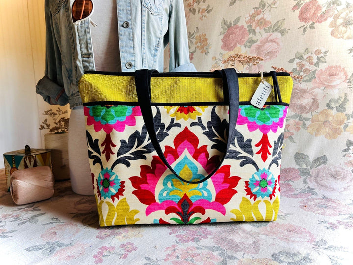 Atenti Tote Bags Atenti Santa Maria Satchel Tote Bag joeriaknits