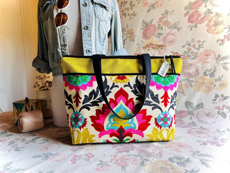 Atenti Tote Bags Atenti Santa Maria Satchel Tote Bag joeriaknits