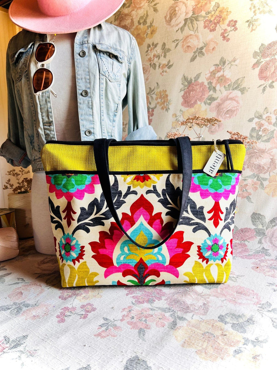 Atenti Tote Bags Atenti Santa Maria Satchel Tote Bag joeriaknits