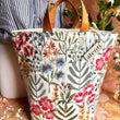 Load image into Gallery viewer, Atenti Tote Bags Atenti - Wildflower Hope Knitting and Crochet Project Bag joeriaknits
