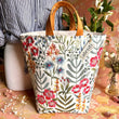 Load image into Gallery viewer, Atenti Tote Bags Atenti - Wildflower Hope Knitting and Crochet Project Bag joeriaknits
