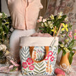 Load image into Gallery viewer, Atenti Tote Bags Atenti - Wildflower Hope Knitting and Crochet Project Bag joeriaknits
