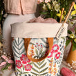 Load image into Gallery viewer, Atenti Tote Bags Atenti - Wildflower Hope Knitting and Crochet Project Bag joeriaknits

