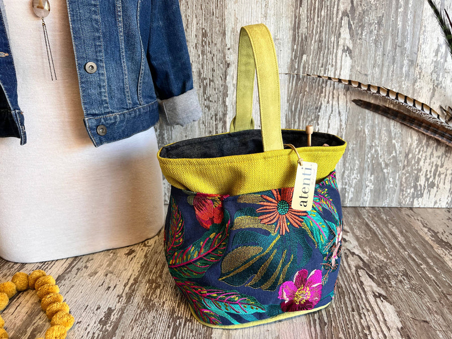 Atenti Flora Tall Premium Knitting and Crochet Project Bag