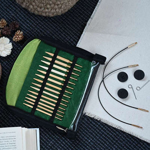 Knitter's Pride Knitting Needle Sets Bamboo Deluxe Special Interchangeable Knitting Needle Set joeriaknits