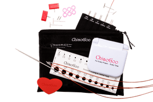 ChiaoGoo Knitting Needle Sets ChiaoGoo - 4" TWIST Interchangeable Red Lace Mini Needle Set joeriaknits