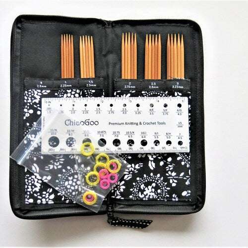 ChiaoGoo Knitting Needle Sets ChiaoGoo Bamboo Double Pointed Knitting Needle Sock Set joeriaknits