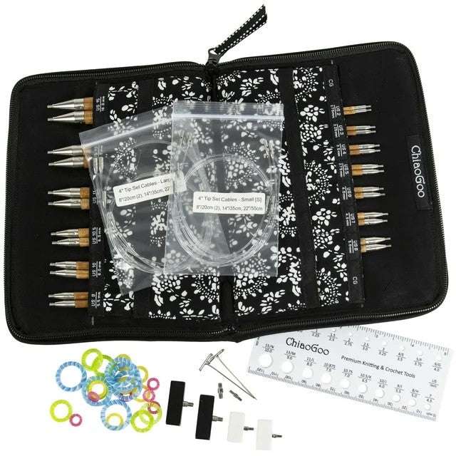 ChiaoGoo Bamboo SPIN Interchangeable 5" (13cm) Needle Sets