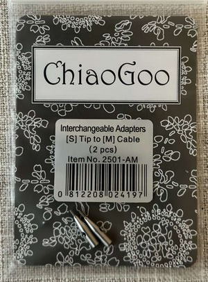ChiaoGoo Circular Needles CHI-2501-AM ChiaoGoo Interchangeable Tip Adapters joeriaknits