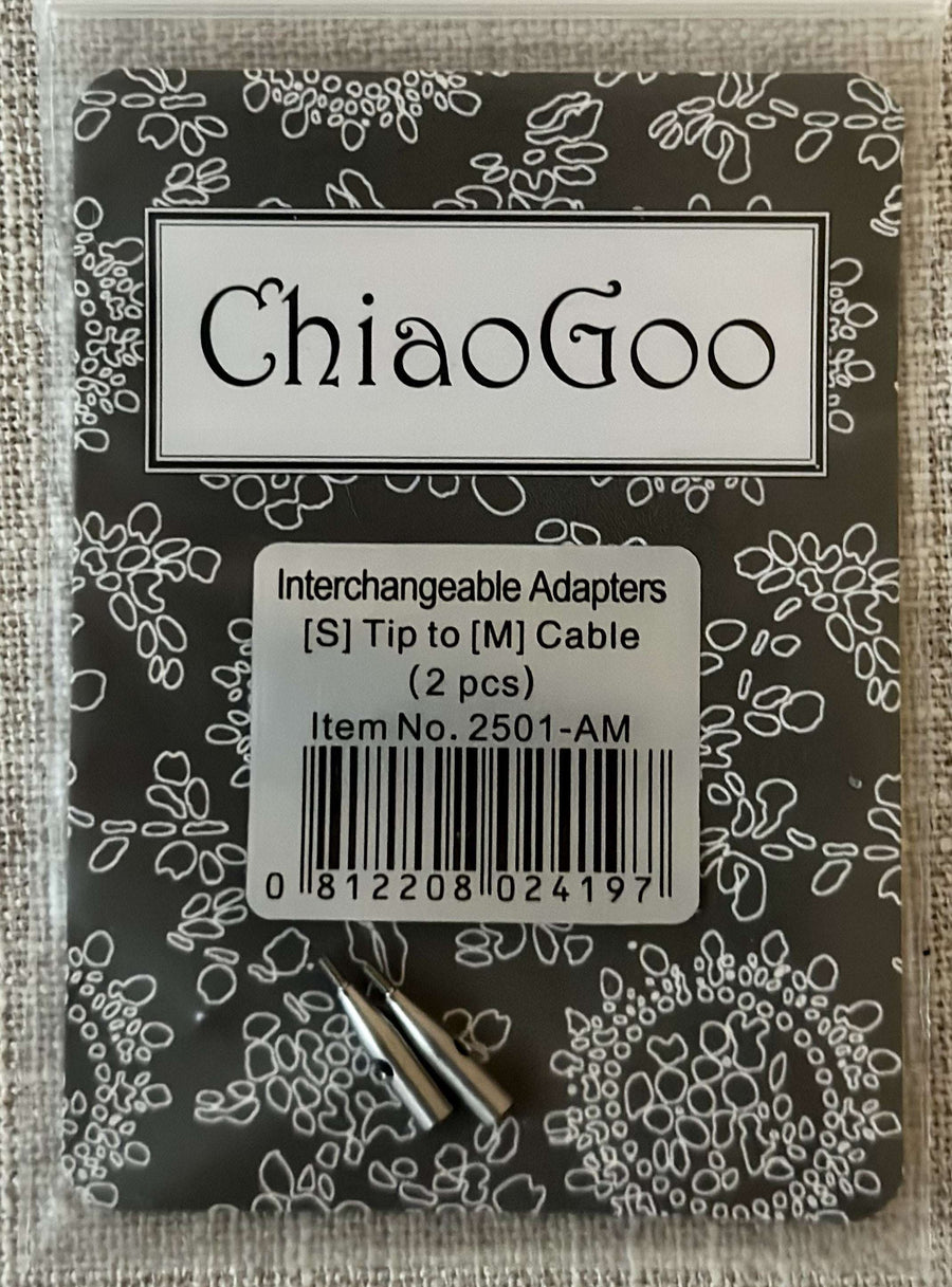ChiaoGoo Circular Needles CHI-2501-AM ChiaoGoo Interchangeable Tip Adapters joeriaknits