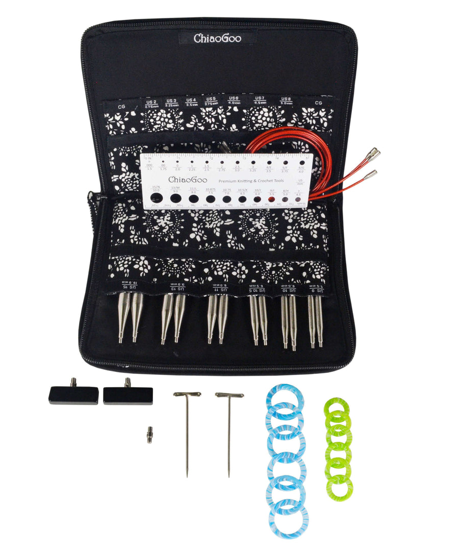 ChiaoGoo TWIST Red Lace Interchangeable 5" (13cm) Needle Sets