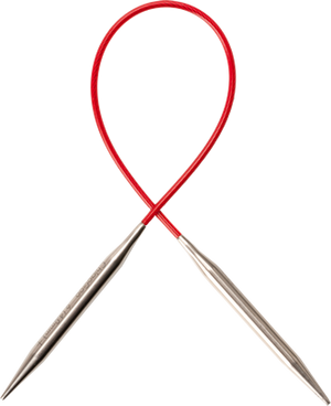 ChiaoGoo Knit RED Circular Needles 9 in. (23 cm) Singles