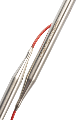 ChiaoGoo Red Lace Premium Circular Needles 16 in. (40 cm) Singles
