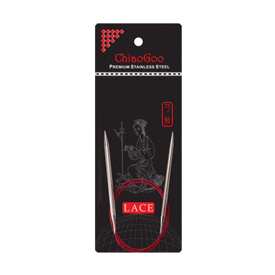 ChiaoGoo Red Lace Premium Circular Needles 32 in. (80 cm) Singles