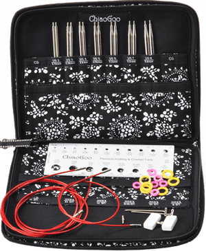 ChiaoGoo Knitting Needle Sets Small Tip Set ChiaoGoo TWIST Red Lace Interchangeable 4" (10cm) Needle Sets joeriaknits