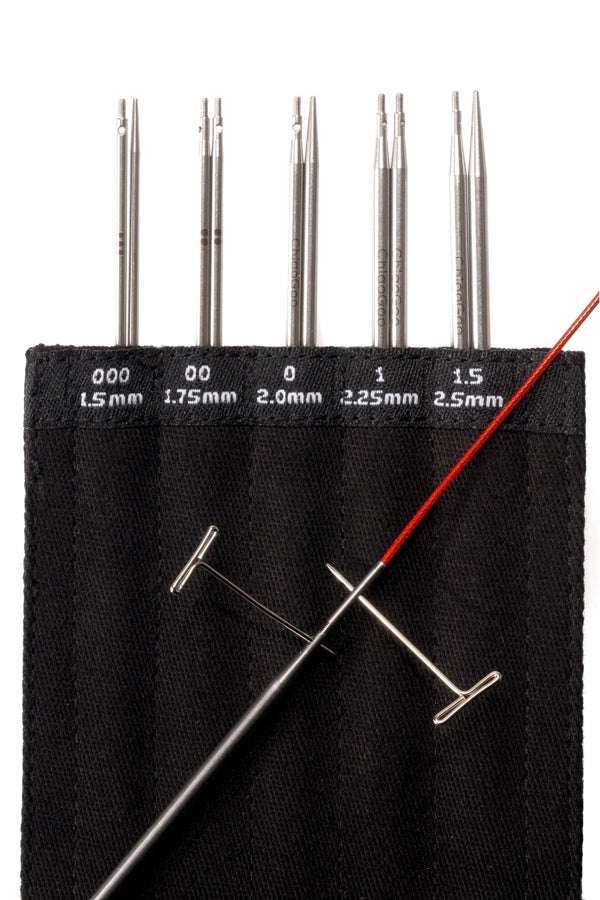 ChiaoGoo Knitting Needle Sets ChiaoGoo Twist Red Lace Mini 4" (10 cm) Tip Sleeve joeriaknits
