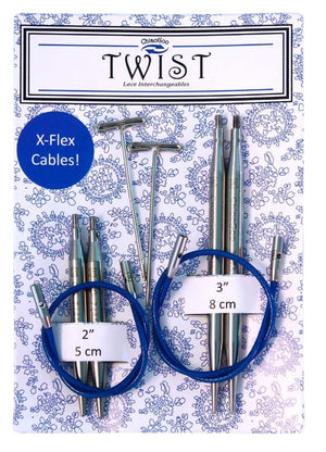 ChiaoGoo Circular Needles 3.5 mm (US 4) ChiaoGoo Twist Shortie Interchangeable Mini Combo Pack joeriaknits