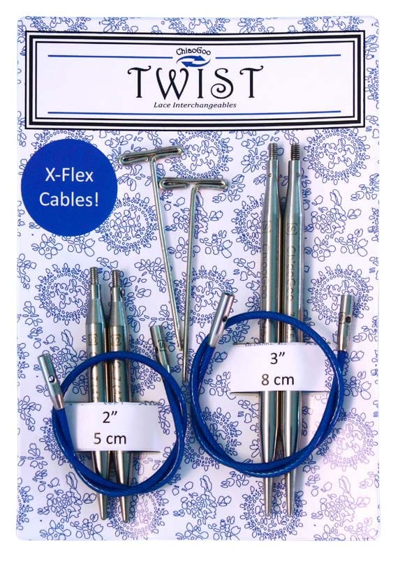 ChiaoGoo Circular Needles 3.5 mm (US 4) ChiaoGoo Twist Shortie Interchangeable Mini Combo Pack joeriaknits