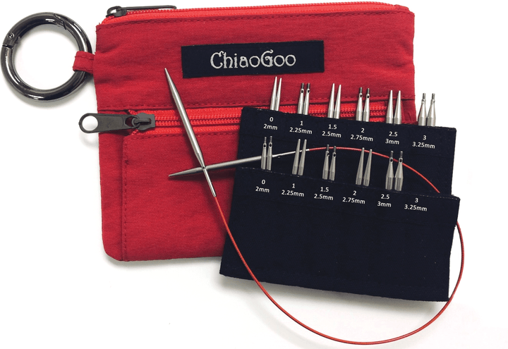 ChiaoGoo Knitting Needle Sets ChiaoGoo Twist Shorties Mini Set - 2" and 3" Tips joeriaknits