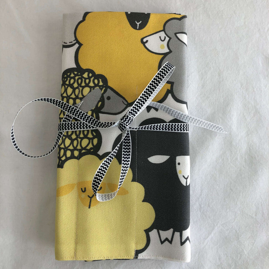 JOERIA KNITS Knitting Needle Storage Circular Needle Holder - Custom Fabric / Sheepshee Circular Knitting Needle Storage: Designer Fabric: Handcrafted joeriaknits