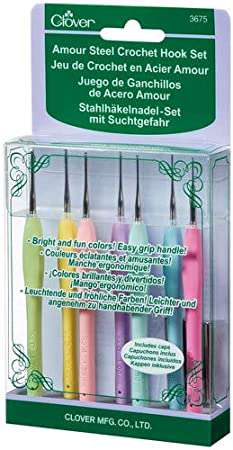 Clover Crochet Hook Set Clover Amour Crochet Hook 7pc Set joeriaknits