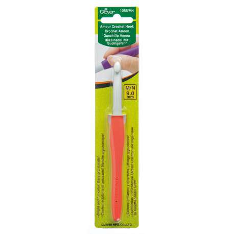 Clover Crochet Hooks 9.0mm-M/N Clover Amour Crochet Hooks, Large Chunky Sizes joeriaknits