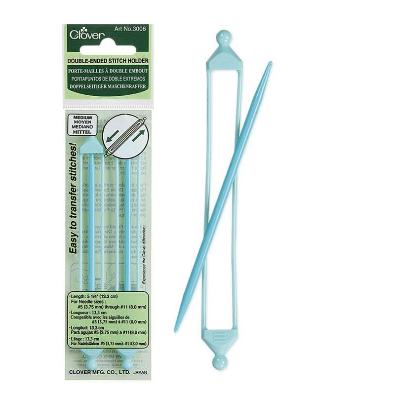 Clover Double Ended Stitch Holder, 2pcs/package