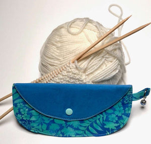 Joeriaknits Travel Pouches Blue Batik Clutch Storage: Handcrafted joeriaknits