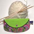 Load image into Gallery viewer, Joeriaknits Travel Pouches Green Garden Clutch Storage: Handcrafted joeriaknits
