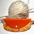Load image into Gallery viewer, Joeriaknits Travel Pouches Orange Batik Clutch Storage: Handcrafted joeriaknits
