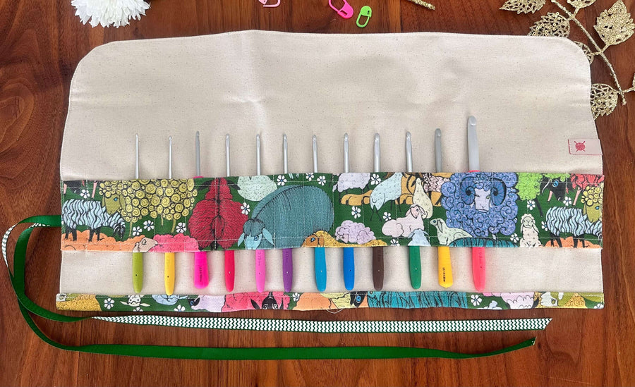 JOERIA KNITS Crochet Hook Storage Crochet Hook Storage Wraps joeriaknits