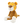 Load image into Gallery viewer, Crocheted tiger toy with brown and yellow stripes.
