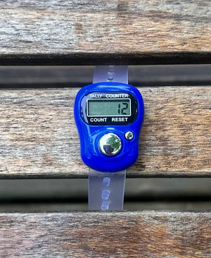 Temu Knitting Notions Dark Blue Electronic Row Counter joeriaknits
