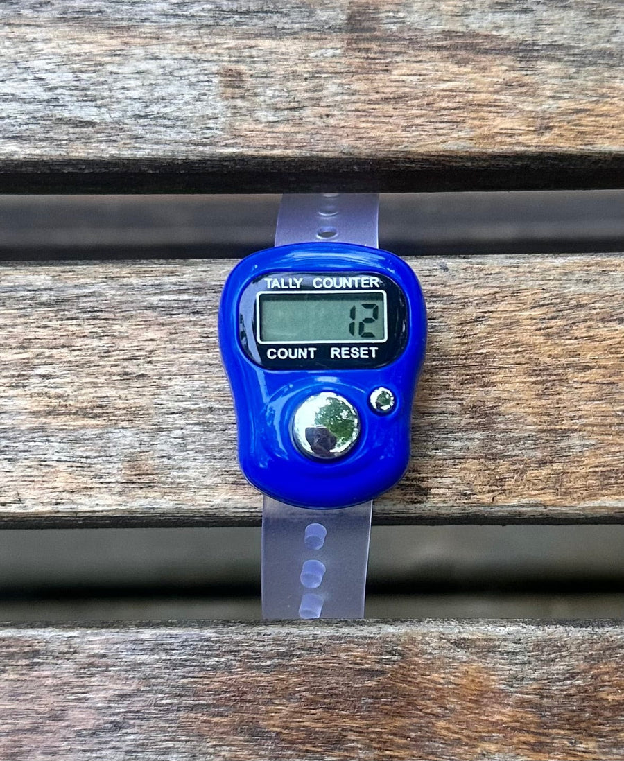 Temu Knitting Notions Dark Blue Electronic Row Counter joeriaknits