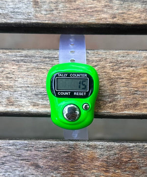 Temu Knitting Notions Lime Green Electronic Row Counter joeriaknits