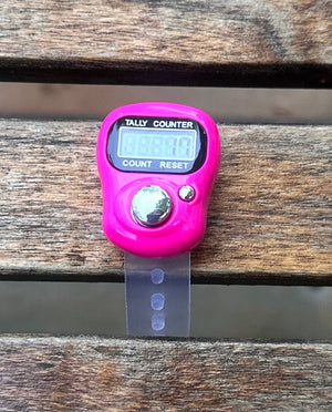 Temu Knitting Notions Pink Electronic Row Counter joeriaknits