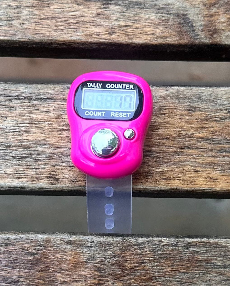 Temu Knitting Notions Pink Electronic Row Counter joeriaknits