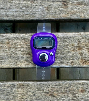 Temu Knitting Notions Purple Electronic Row Counter joeriaknits