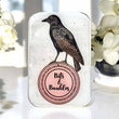 Load image into Gallery viewer, Notions Tin Firefly Notes featuring a crow illustration with the words Bits &amp; Baubles on a metal tin.
