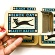 Load image into Gallery viewer, Firefly Notes Tote Bags Firefly Notes - Black cat notions tin joeriaknits
