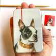 Load image into Gallery viewer, Firefly Notes Notions Tin Large tin Firefly Notes - Boston Terrier Notions Tin joeriaknits
