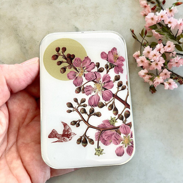 Firefly Notes Notions Tin Large Firefly Notes - Cherry Blossom & Swallow Notions Tin joeriaknits
