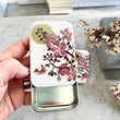 Load image into Gallery viewer, Firefly Notes Notions Tin Large Firefly Notes - Cherry Blossom &amp; Swallow Notions Tin joeriaknits
